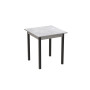 Стіл кухонний Ferrum-decor Агата 75x80x80 Чорний ДСП Бетон 16мм (FRD-105560)