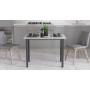 Стол универсальный Knap Ferrum-decor 750x1400x600 Черный металл ДСП Бетон 16 мм (FRD-106360)