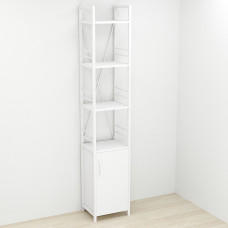Етажерка 4/34 Ferrum-decor Серії Конект із тумбою 179x34x28 Білий ДСП Біле (FRD-104470)