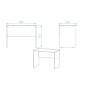 Стол компьютерный Алесандро Ferrum-decor 750x1100x600 ДСП Бетон 16 мм (FRD-104721)