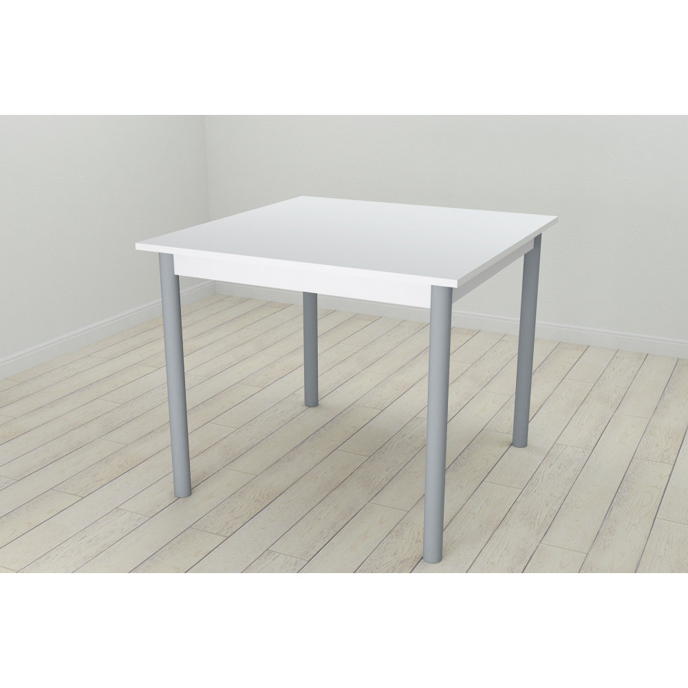 Стол кухонный Ferrum-decor Агата 75x80x80 Серый ДСП Белое 16мм (FRD-106251)