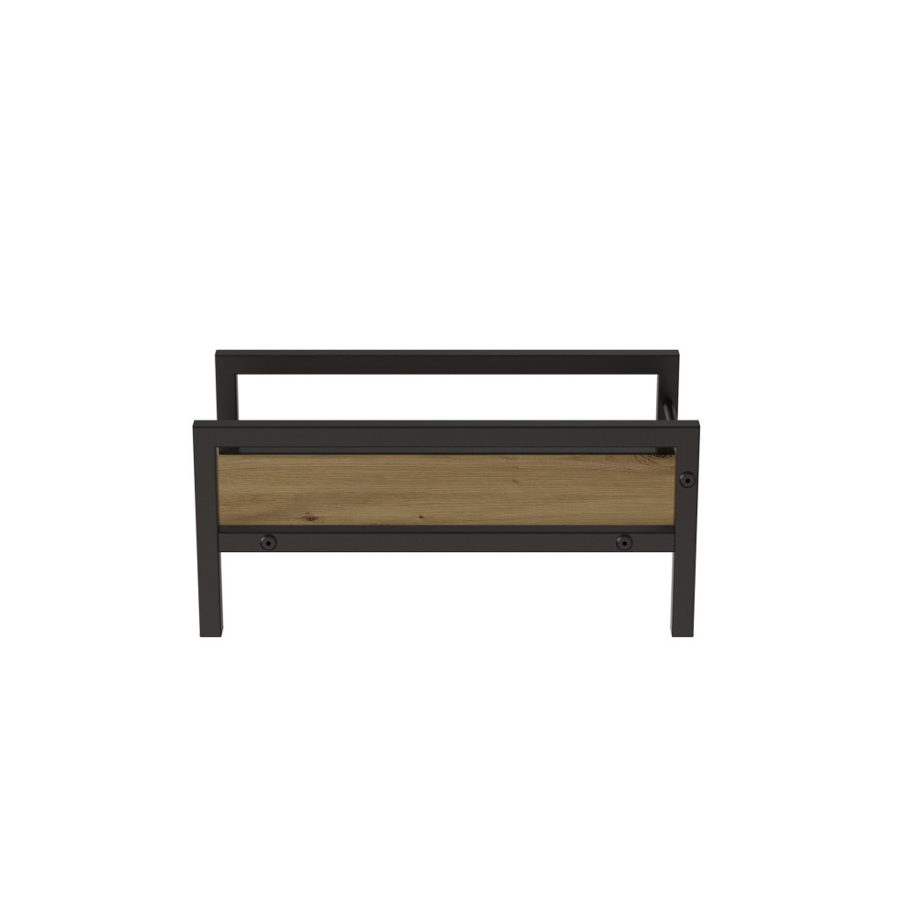 Подставка для системного блока Ferrum-decor Ники 21x24x45 Черный ДСП Дуб Артизан 16мм (FRD-105291)