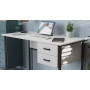 Письменный стол Ferrum-decor Дакота 75x120x60 черный ДСП Белое 16мм (FRD-101916)