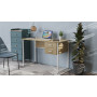 Письменный стол Ferrum-decor Гарри 76x140x60 серый ДСП Белое 32мм (FRD-101466)