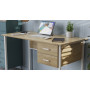 Письменный стол Ferrum-decor Гарри 76x140x60 серый ДСП Белое 32мм (FRD-101466)