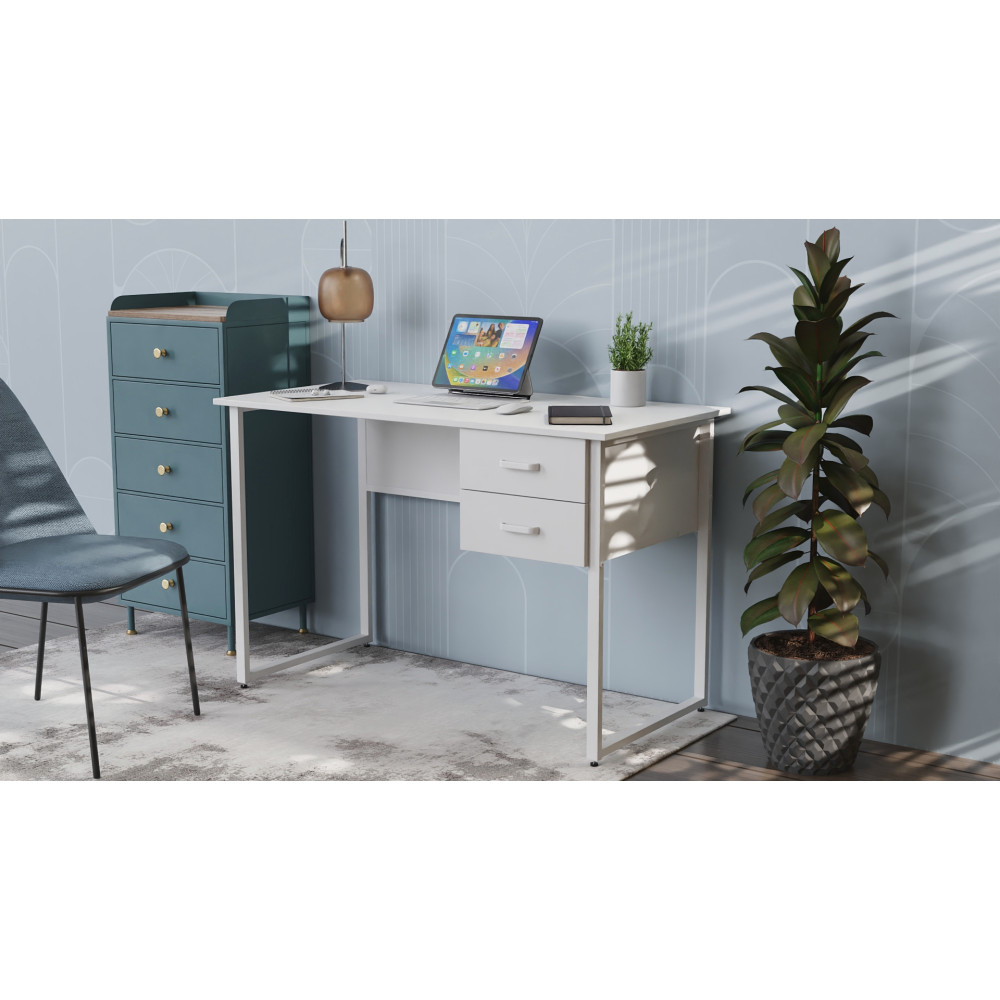 Письменный стол Ferrum-decor Дакота 75x140x70 белый ДСП Белое 16мм (FRD-102126)