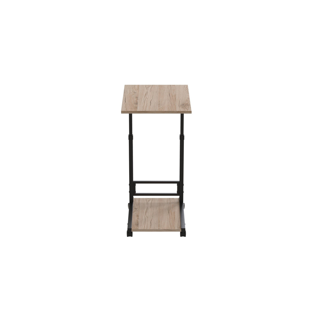Стол приставной Ferrum-decor Френу 62x40x60 металл Черный ДСП Дуб Сан-Марино 16мм (FRD-102506)