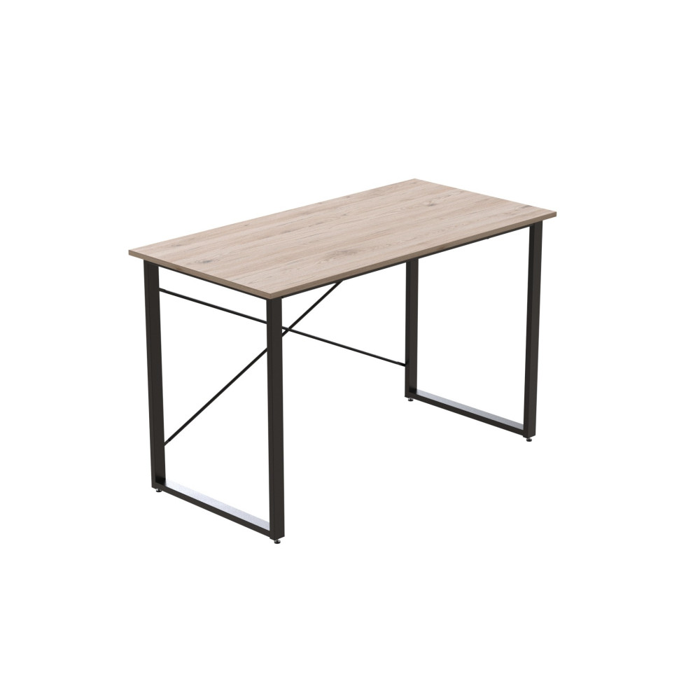 Компьютерный стол Ferrum-decor Дейв 75x140x60 черный ДСП Дуб Сан-Марино 16мм (FRD-101986)