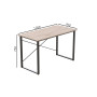 Компьютерный стол Ferrum-decor Дейв 75x120x70 черный ДСП Дуб Сан-Марино 16мм (FRD-102006)
