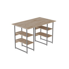 Компьютерный стол Ferrum-decor Карэн 75x140x60 серый ДСП Дуб Сан-Марино 32мм (FRD-102436)