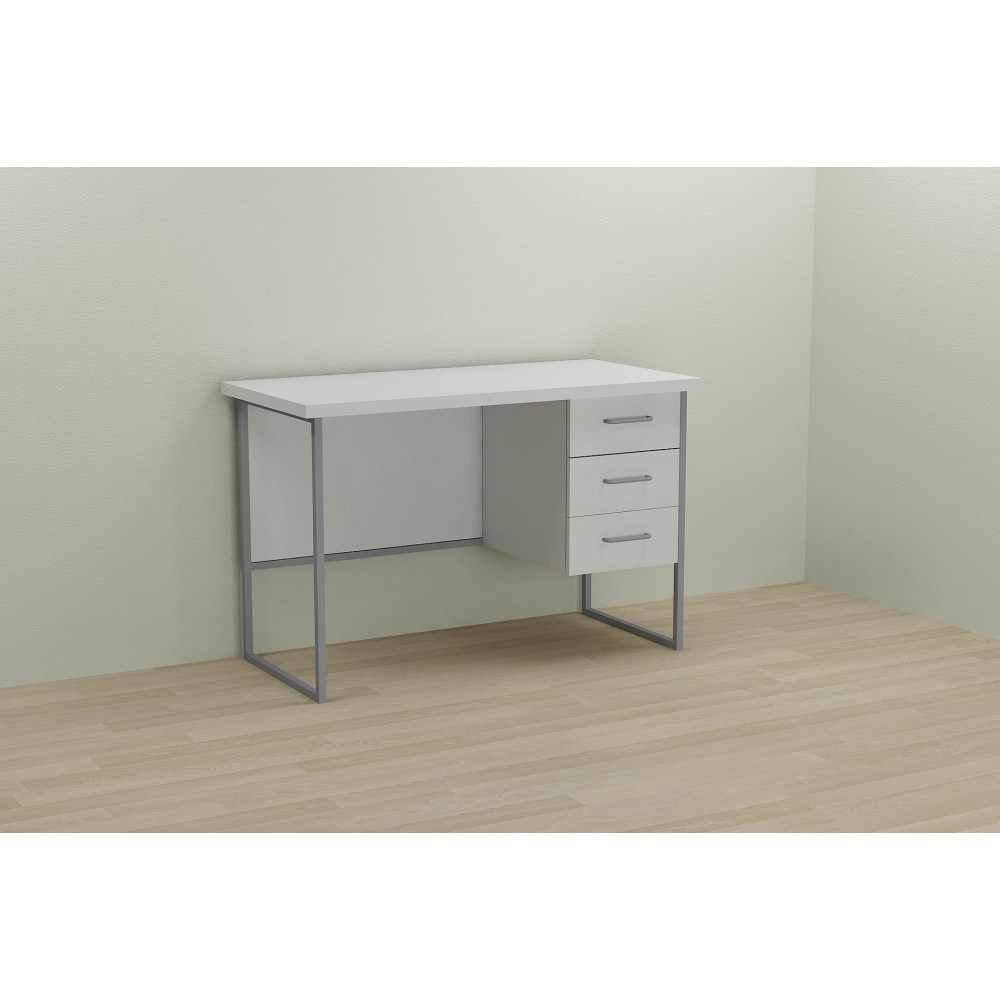Письменный стол Ferrum-decor Гарри 76x120x60 серый ДСП Белое 32мм (FRD-101456)
