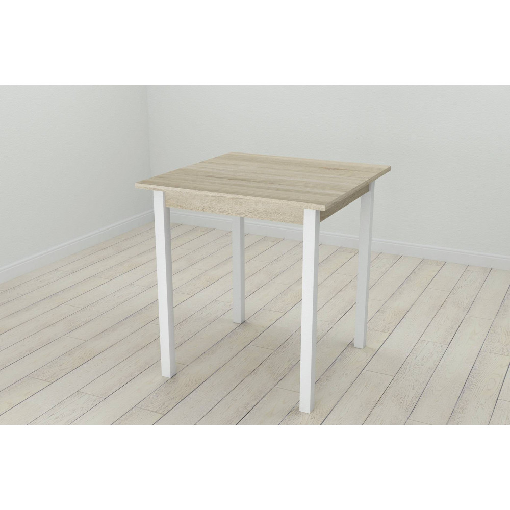 Стол кухонный Ferrum-decor Диего 75x70x70 Белый ДСП Сонома 16мм (FRD-106294)