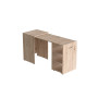 Стол-тумба трансформер Смарт 1/2 Ferrum-decor 750x1450x600 ДСП Дуб Сан-Марино 16 мм (FRD-105075)