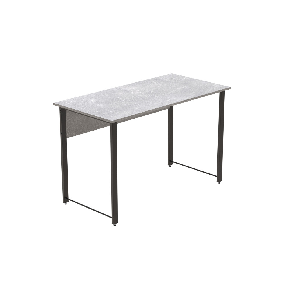 Стол письменный Курт Ferrum-decor 75x140x70 Черный металл ДСП Бетон 16 мм (FRD-106645)
