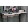 Стол письменный Курт Ferrum-decor 75x140x70 Черный металл ДСП Бетон 16 мм (FRD-106645)
