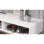 Тумба под ТВ Невада Ferrum-decor 45x100x38 Черный металл ДСП Белый 16 мм (FRD-106725)