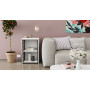 Стол-тумба трансформер Смарт 2/1 Ferrum-decor 750x1450x500 Черный металл ДСП Белое 16 мм (FRD-105095)