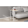 Столик приставний Террі Ferrum-decor 650x440x330 Білий метал ДСП Дуб Сан-Марино 16 мм (FRD-104656)