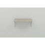 Полка настенная Ferrum-decor Ханди 2 240x700x240 металл Белый ДСП Сонома 16 мм (FRD-102606)