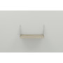 Полка настенная Ferrum-decor Ханди 2 240x700x240 металл Белый ДСП Сонома 16 мм (FRD-102606)