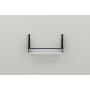Полка настенная Ferrum-decor Изи 260x600x150 металл Черный ДСП Белое 16 мм (FRD-102926)