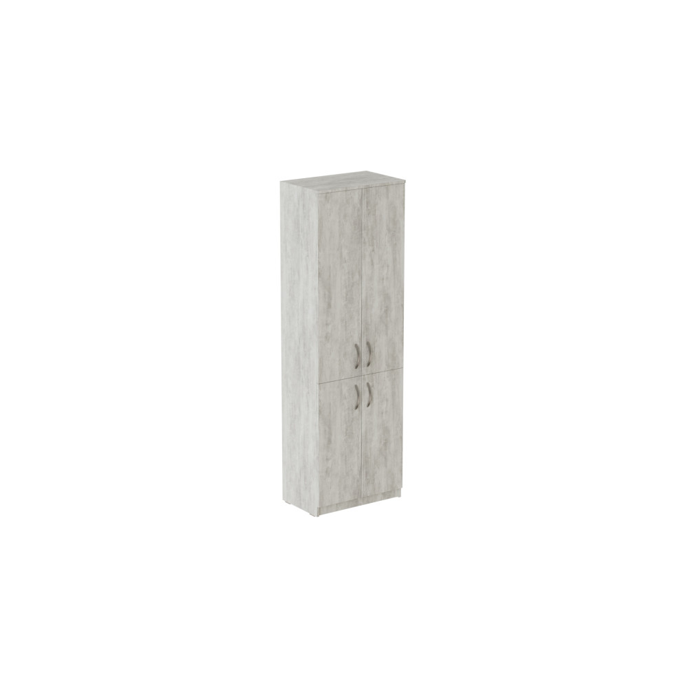 Шкаф Анжело Ferrum-decor на 5 полок с 4 дверями 1900x600x380 ДСП Бетон 16 мм (FRD-105006)