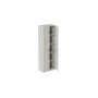 Шкаф Анжело Ferrum-decor на 5 полок с 4 дверями 1900x600x380 ДСП Бетон 16 мм (FRD-105006)