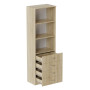 Шкаф Анжело Ferrum-decor на 3 полки с 4 ящика 1900x600x380 ДСП Дуб Сонома 16 мм (FRD-104986)