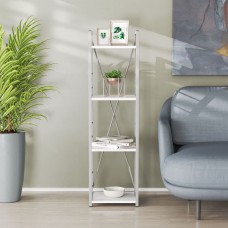 Этажерка 4/34 Ferrum-decor Серии Конект 120x34x28 серый ДСП Белое 16мм (FRD-104283)