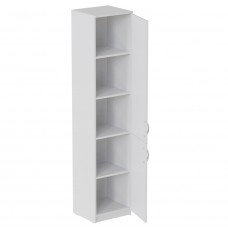 Пенал Анжело Ferrum-decor на 5 полиць із 2 дверима 1900x400x380 ДСП Біле 16 мм (FRD-104917)