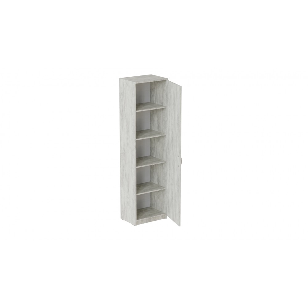 Пенал Анжело Ferrum-decor на 5 полиць із дверима 1900x500x380 ДСП Бетон 16 мм (FRD-104947)