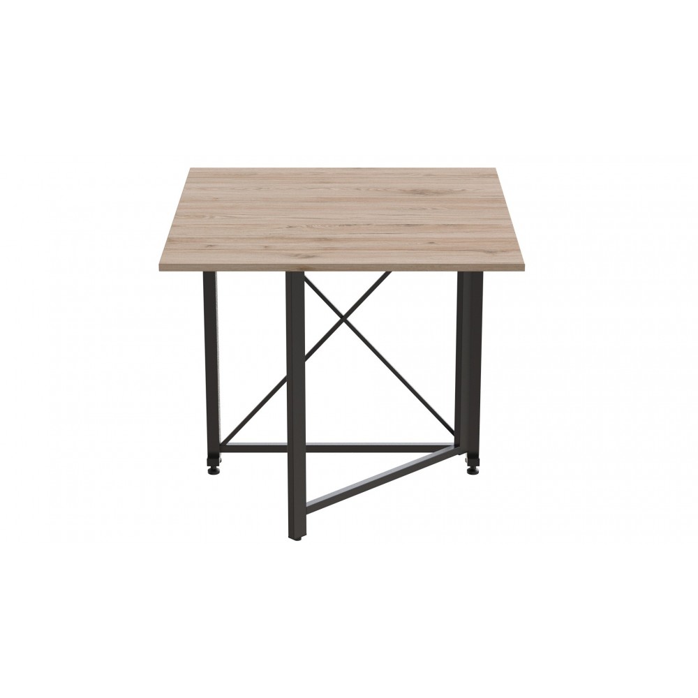 Стіл-книжка трансформер Оріон 1 Ferrum-decor 750x810x730 Чорний метал ДСП Дуб Сан-Марино 16 мм (FRD-104598)