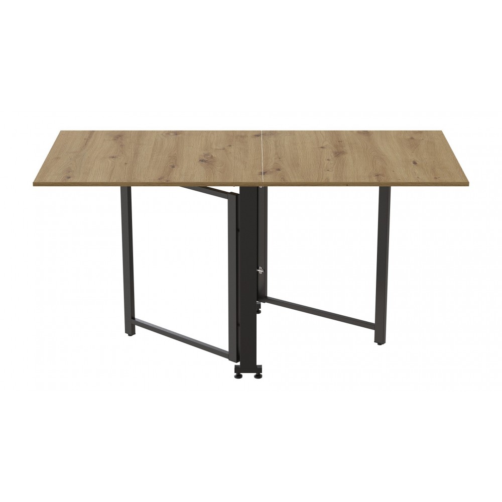Стіл-книга трансформер Оріон 2 Ferrum-decor 750x1520x730 Чорний метал ДСП Дуб Артизан 16 мм (FRD-104588)