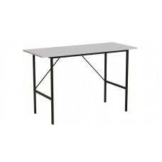 Стіл письмовий Line Тайм Ferrum-decor 750x1200x500 Чорний метал ДСП Біле 16 мм (FRD-104878)