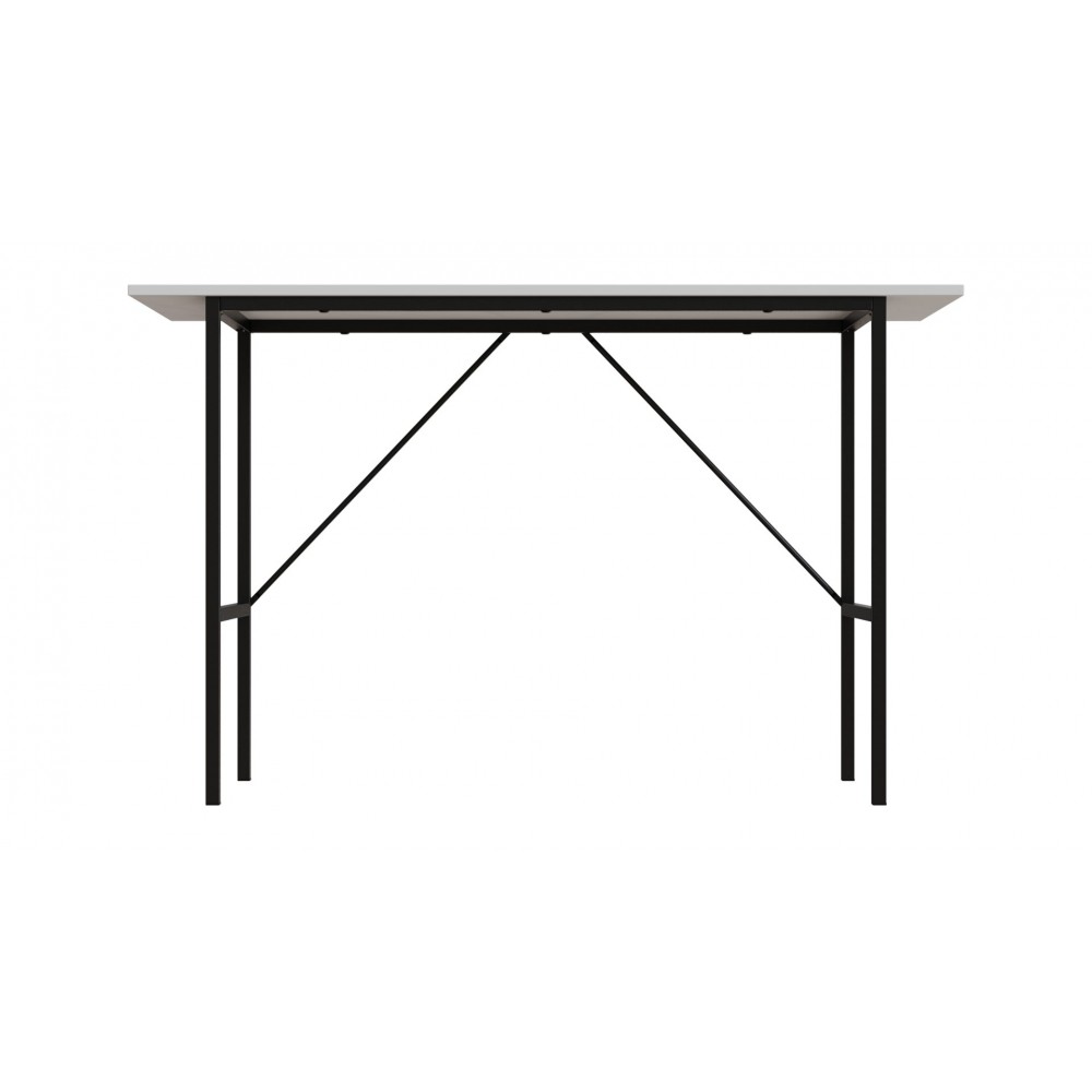 Стол письменный Line Тайм Ferrum-decor 750x1200x500 Черный металл ДСП Белое 16 мм (FRD-104878)