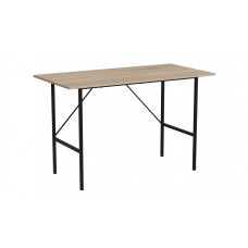 Стіл письмовий Line Тайм Ferrum-decor 750x1200x600 Чорний метал ДСП Дуб Сонома 16 мм (FRD-104888)