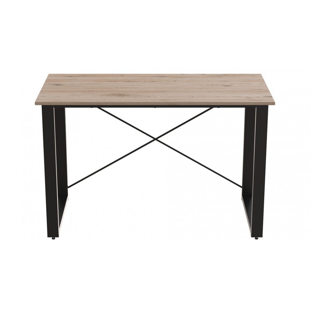 Письменный стол Ferrum-decor Драйв 750x1400x600 Черный металл ДСП Дуб Сан-Марино 16 мм (FRD-103130)