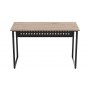 Компьютерный стол Ferrum-decor Майк 75x120x70 черный ДСП Дуб Сан-Марино 16мм (FRD-103890)