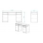 Стол компьютерный Вито 2 Ferrum-decor 750x1400x500 ДСП Белое 16 мм (FRD-104830)