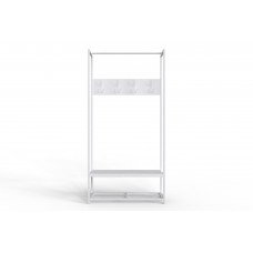 Вешалка напольная модульная Ferrum-decor Трелис 13 180x90x38 белый ДСП Белое 16мм (FRD-104331)