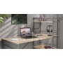 Письменный стол Ferrum-decor Серии Конект c этажеркой 75x120x60 серый ДСП Дуб Сан-Марино 16мм (FRD-104231)