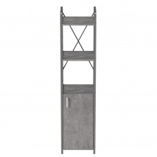Этажерка 3/34 Ferrum-decor Серии Конект с тумбой 144x34x28 Серый ДСП Бетон (FRD-104441)