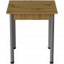 Стіл кухонний Ferrum-decor Агата 75x70x70 Сірий ДСП Дуб Артизан 16мм (FRD-105671)