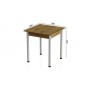 Стол кухонный Ferrum-decor Агата 75x90x90 Белый ДСП Дуб Артизан 16мм (FRD-105681)