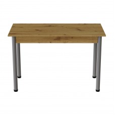 Стол кухонный Ferrum-decor Бенита 75x120x80 Серый ДСП Дуб Артизан 16мм (FRD-105701)