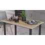 Стіл універсальний Knap Ferrum-decor 750x1000x600 Чорний метал ДСП Дуб Сонома 16 мм (FRD-106341)
