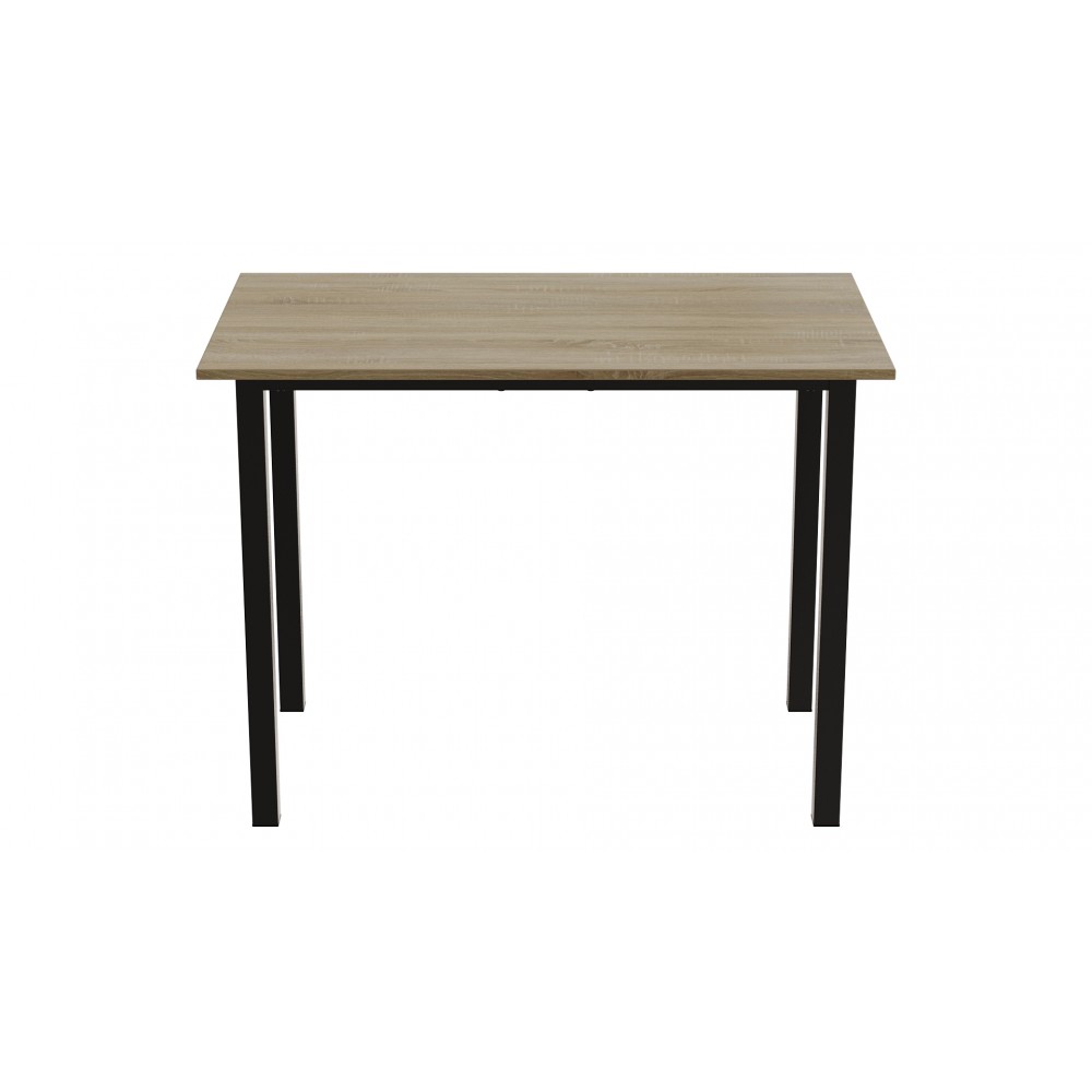 Стіл універсальний Knap Ferrum-decor 750x1400x700 Чорний метал ДСП Дуб Сонома 16 мм (FRD-106381)