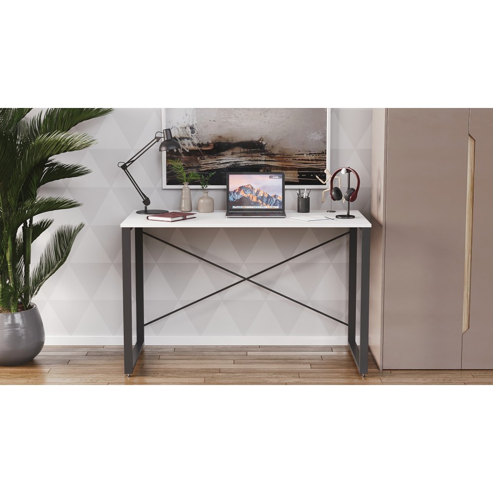Письменный стол Ferrum-decor Серии Конект 75x120x600 черный ДСП Белое 16мм (FRD-104201)