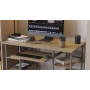 Письменный стол Ferrum-decor Гарри 75x140x60 белый ДСП Дуб Сонома 16мм (FRD-104061)