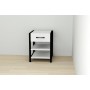 Тумба универсальная Ferrum-decor Вивьен 1/2 50x41x40 черный ДСП Белое 16мм (FRD-104121)